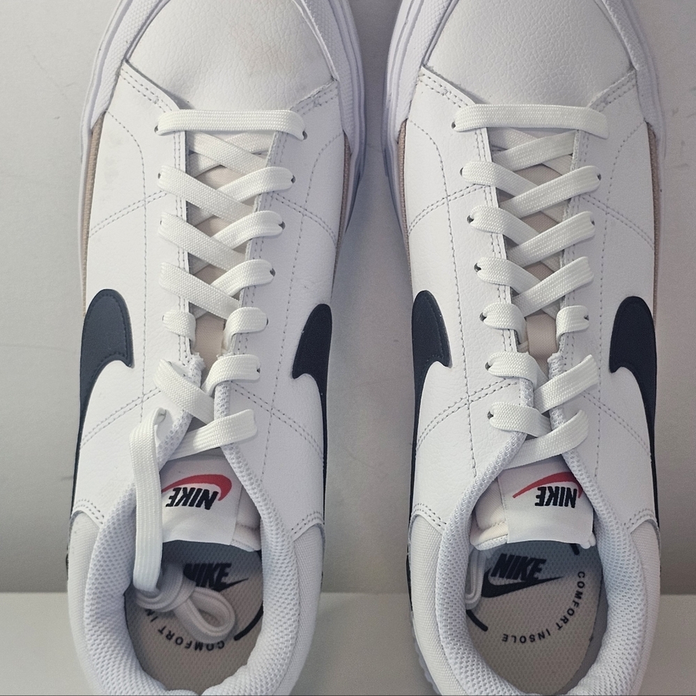 Nike Court Legacy Lift Low White/Black- Hemp-Team Orange